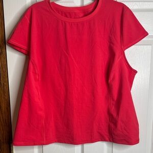 Peloton Women’s Short Sleeve Crewneck Top in Coral Pink